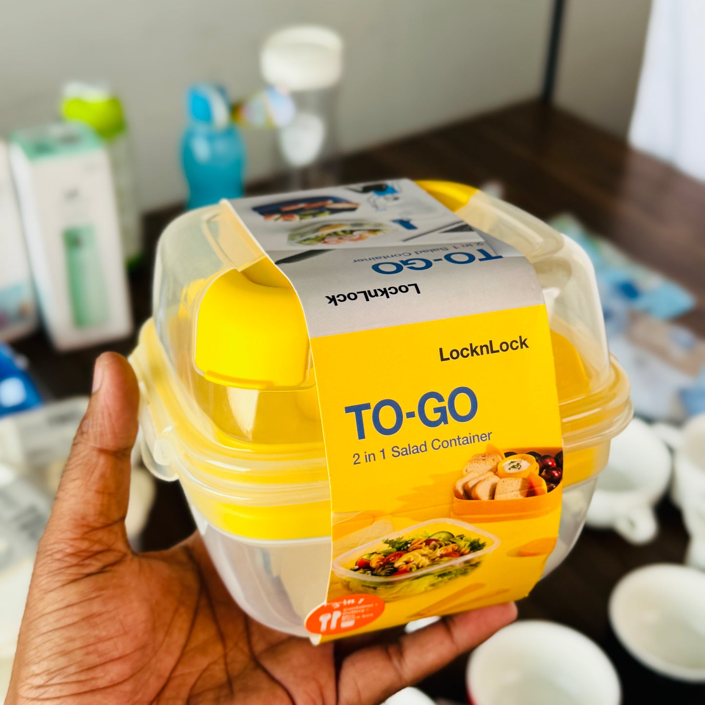 To Go Salad box 3 In 1-Poke & Knife