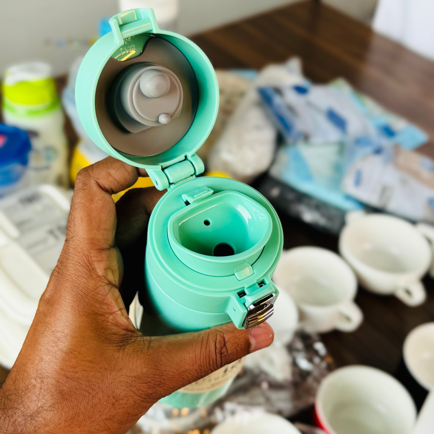 Tumbler One Touch (Macaron) Green 450Ml